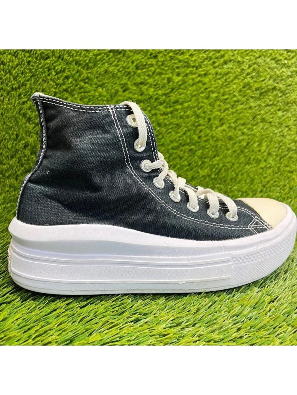 Converse Chuck Taylor All Star Move Womens Size 8 Black Athletic Shoes Sneakers